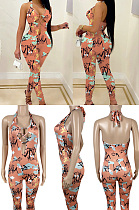 Neck print tether Jumpsuit SSM70021