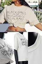 Loose letter white T-shirt MXXB22TP147