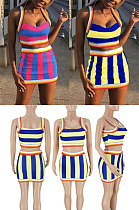 Urban leisure lovely stripe two piece set  FA7035