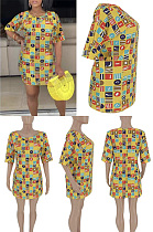 Printed casual dress FA7031