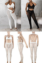  Mesh bandage tassel beach two piece set GL6172 