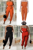 Strapless pocket belt Jumpsuit BS1307