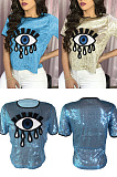 Big eye Sequin short sleeve BS1019