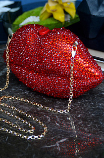 Rhinestone bag lip bag DNX2104