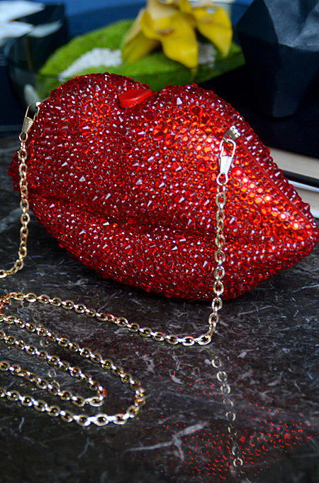 Rhinestone bag lip bag DNX2104