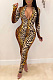 Tiger zipper Jumpsuit W8240
