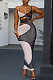 Hollow out staggered layer suspender mesh dress LYY9331