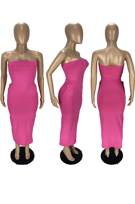 Strapless high stretch dress (including pocket) WJ5223