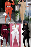 Ruffle air layer professional uniform casual suit female CM610