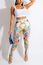 Totem print bra two piece set JH290