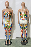 Totem print bra two piece set JH290