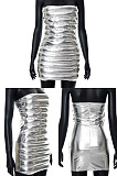 Chest wrapped and backpack hip exposed ultra short dress SZMH201