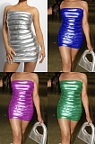 Chest wrapped and backpack hip exposed ultra short dress SZMH201