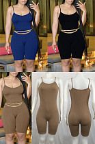 Pit strap sleeveless Jumpsuit QY5058