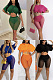 Navel exposed short T-shirt Mesh Shorts two-piece set DR88163