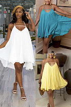 Casual four side elastic backless dress JC7083