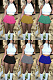 WHOLESALE | Solid T-shirt pleated skirt two piece set AD1356
