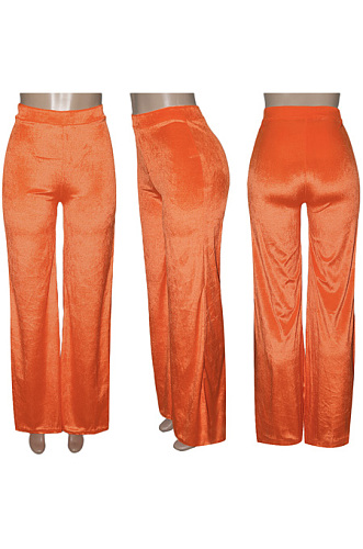 Slim fitting velvet high waist personalized horn pants SN390315