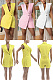 Solid color invisible zipper small suit Jumpsuit ZQ8139
