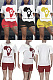 Pattern printed burnt shorts casual suit HMR6039