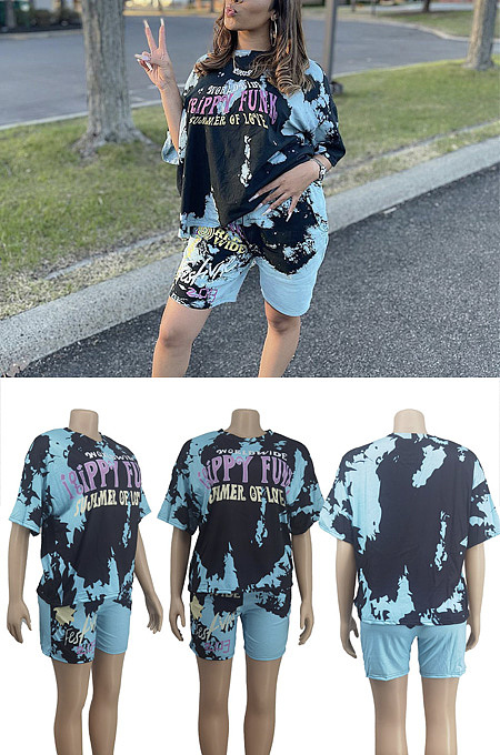 Shorts short sleeve two piece set ZDD31122