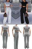 Casual pants two piece suit KXL817