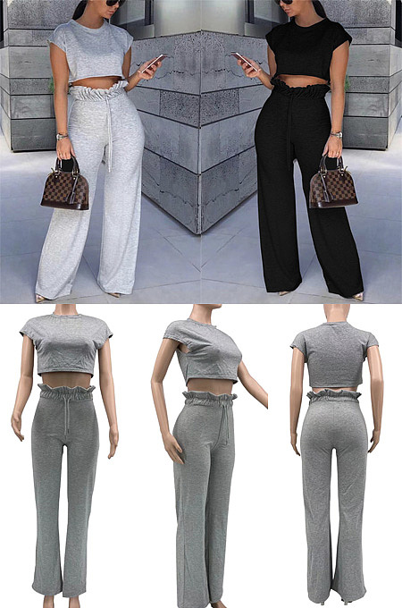 Casual pants two piece suit KXL817