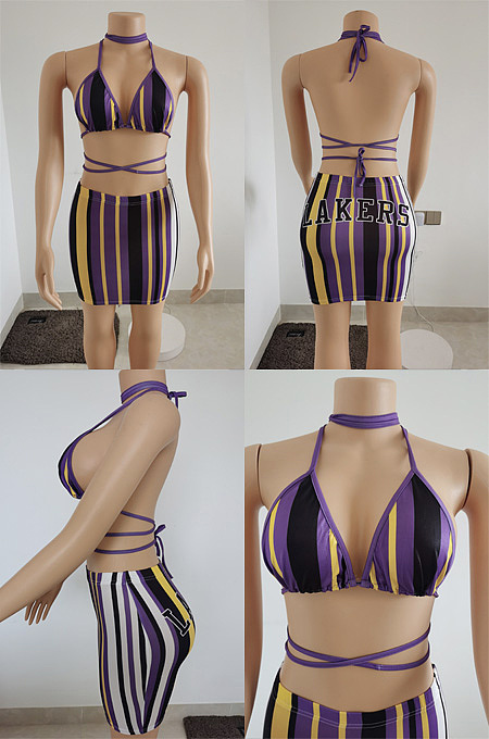 Backless dress purple gold skirt cover LRFS1101