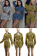Cute vertical stripe shorts two piece set MTY6567