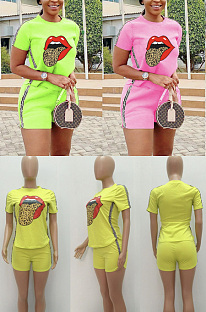 Classic side stripe lipstick sports two piece set MR2030