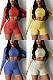 Sequin casual shorts two piece set R6220