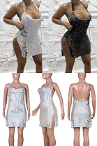 Ruffled Sequin dress MA6656