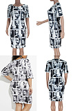 Large Plaid light loose dress PT98232
