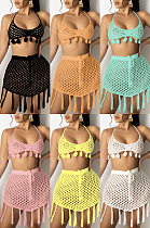Knitted mesh bikini beach suit two piece set TRS1139