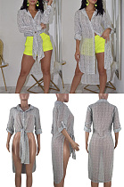 Chiffon printed front and back top KK8051