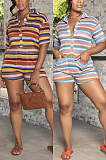 Single breasted polo shirt and knitted Jumpsuit TZ9150