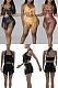 High waist tassel two piece set S66335
