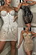 Diamond fringed dress K9007