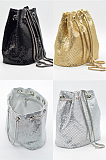 Sequin single shoulder diagonal Bucket Bag DNX2003
