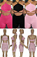 Double strap Mini vest shorts two piece set QMQ7045