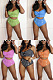WHOLESALE| Small Plaid printed button swimsuit WM22419