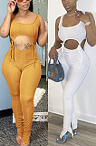 Sleeveless open waist suspender Jumpsuit BLX7504