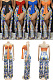 Two piece set of strapless and backless printed split pants XZ5815