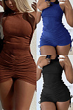 Pleated vest solid Jumpsuit WJ5255
