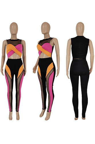 Two piece multi-color mesh set FFE239