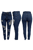 Torn washed jeans XQ1003
