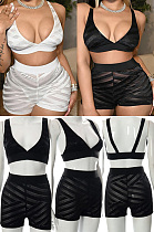 WHOLESALE| Suspender backless leisure High Waist Shorts suit MXXB786