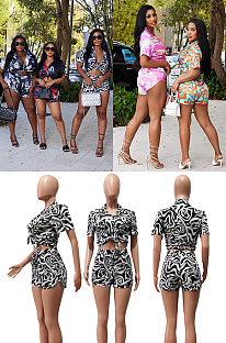 Printed Shirt Two-Piece