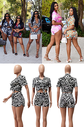 Printed Shirt Two-Piece