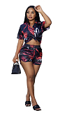 Printed Shirt Two-Piece